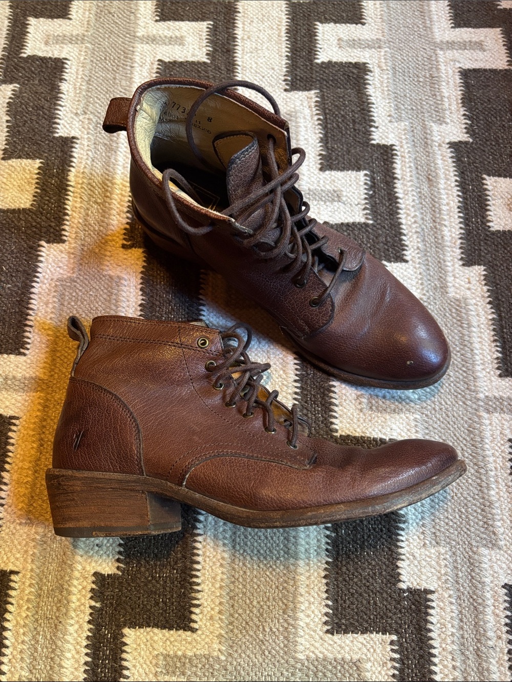 Frye lace up booties 7.5